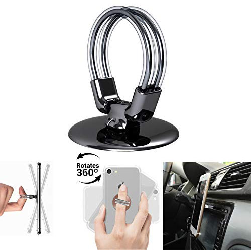 THE WHTLBLS Halterung Ring Handy Auto Halter Finger Grip (Schwarz)