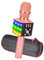 BONAOK Karaoke Mikrofon Led, 4-in-1 Bluetooth Mikrofon Karaoke, Tragbares KTV Microphone, Zuhause Party Karaoke Gerät Dynamische Mikrofone für iOS/Android (Q36 Roségold)