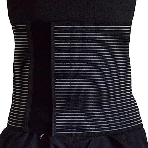 BODYPERFECT Fascia addominale Post operatoria Unisex contenitiva Post parto operazione Allevia mal di schiena chiusura a strappo regolabile H 24 (XXL)