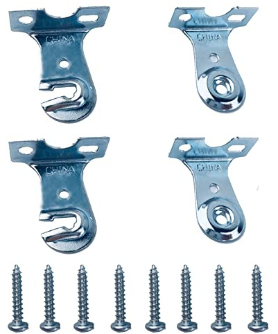 Kowibcl 4pcs Metal Roller Window Shade Outside Mount Brackets with Screws, Sturdy Roller Shades Holder, Zinc