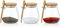 Joeyan 350ml Glas Vorratsbehälter mit Holzdeckel und Holzlöffel - 3er Set Luftdicht Gläser Klein mit Deckel - Küche Vorratsdosen für Würze, Kraeuter, Salz, Tee