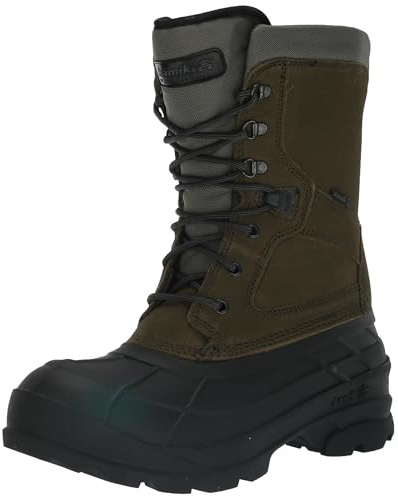 Kamik Bottes de neige Nationplus pour homme, Dark Olive Dol, 46 EU