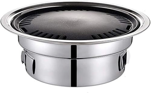 MYVVKIA Parrillas de Barbacoa de Estilo Coreano, Parrillas de Barbacoa de Acero Inoxidable, Estufa con Parrilla de carbón para Barbacoa al Aire Libre, Accesorios para Barbacoa de