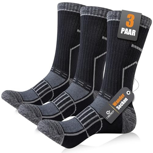 Circorld Chaussettes Homme 43-46 37-42 47-50, Chaussette de Sport Homme, Anti-Ampoule, Anti-Odeur, Absorbant l'Humidité, Chaussettes Coton Respirantes pour Running, Randonnée, Cycliste, Travail