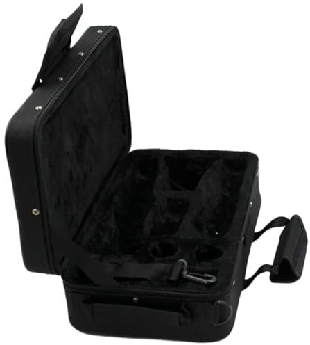 ibasenice Klarinetten-aufbewahrungsbox Mit Tragegriff Geräumiger Innenraum Für Klarinette Und Zubehör Verstärkte Innenpolsterung Für Optimalen Schutz Geeignet Für Außenbereich