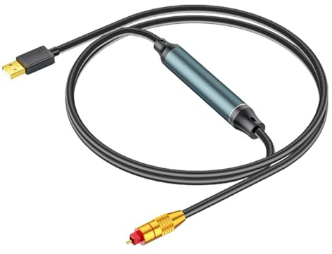 Misaakoeq usb till optisk ljudomvandlare, USB-ljudkonverterare | Multipurpose ljudsändare