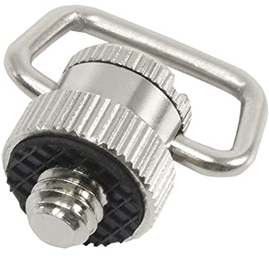 D Shaft D-Ring 1/4 di pollice maschio adattatore a vite di montaggio per fotocamera DSLR Rig Piastra a sgancio rapido Vite a sgancio rapido