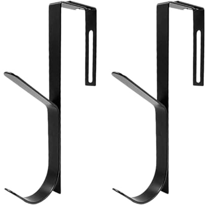 LACHT 2 Pzs Ajustable Ganchos Para Colgar, Perchero Puerta Para Puertas Y Paredes Gruesos, Colgador Puerta, Ajuste Paneles Con 3,5-9,5Cm De Grosor