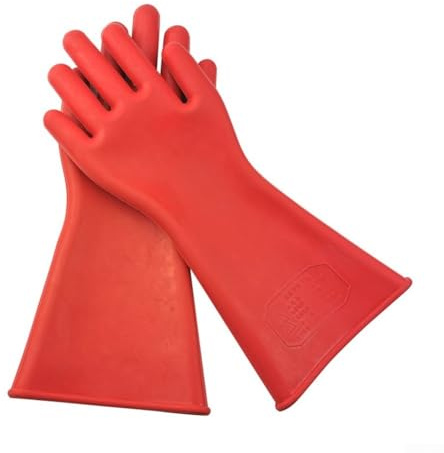 Gants en caoutchouc isolés 5KV pour une manipulation sûre des fils sous tension pendant l'entretien de l'installation électrique et l'entretien industriel