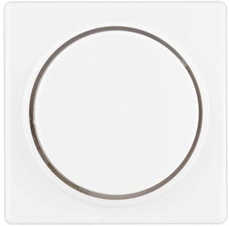 REV Quadro, Dimmer Abdeckung, Drehknopf für Regler, weiss