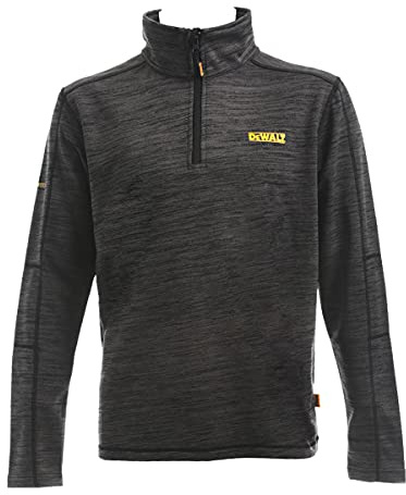 DeWalt Jonesborough Quarter ZIP Mid Layer Fleec Size Extra Large Made from Stretch Polyester Grey