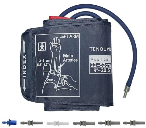 TENQUAN Blood Pressure Monitor Extra Large Cuff 9-20.5 (22-52cm), Blood Pressure Machines Home Use Extra Large Cuff with Connector for Big Arm, Only BP Cuff Not Included Machine