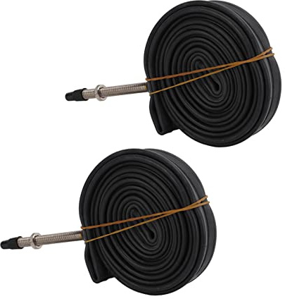 Buachois 2 Tubos de Bicicleta, Camara de Bicicleta,Tubos Interiores de Bicicleta 700x23c | Tubo de Neumático Interior de Goma de Butilo con Válvula Francesa de 48/60mm para Bicicletas de Ciudad (60)