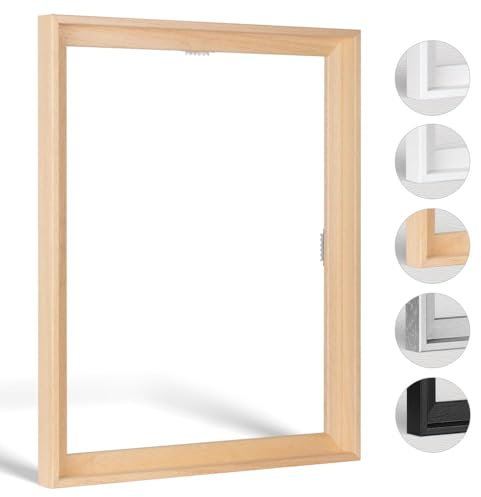 Haak Schattenfugenrahmen Holiday in Natur (unbehandelt) 15 X 15 cm für Keilrahmenbilder und Leinwände