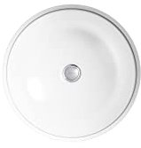 KOHLER K-29000-0 Caxton Lavabo sottopiano per bagno, rotondo, bianco