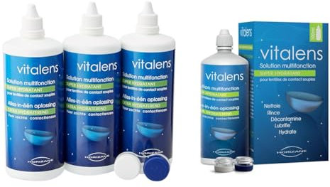 Solution multifonction pour lentilles de contact ● Format Tripack 3x360ml ● Décontamine, nettoie, rince & Produit multifonction pour lentilles de contact ● Format voyage/cabine avion 100 ml