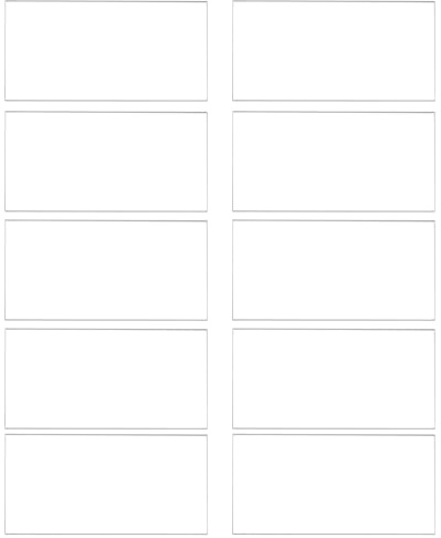 QUARKZMAN 20 Tarjetas de Lugar de Acrílico Transparente para Configuración de la Mesa Tarjetas de Nombre en Blanco de Acrílico Rectangular para Bodas Tarjetas de Asientos 3.5 X 2
