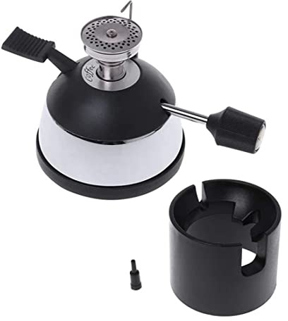 Scalewbin Mini quemador de gas butano de mesa con cabezal para sifón, cafetera, cafetera, cafetera, cocina de gas (gas)