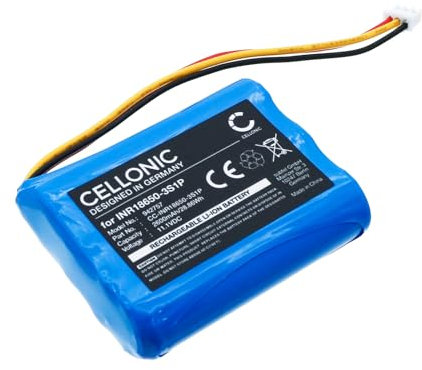 CELLONIC, Lautsprecherakku kompatibel mit DOCKIN D Fine, D Fine 2, D Fine 2 Plus (2600mAh, 11.1V) Ersatzakku INR18650-3S1P