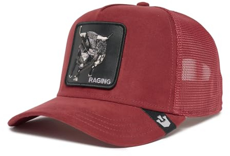 Goorin Bros. Cappellino Trucker The Suede Rager Burgundy Rosso Scuro, Taglia: Unica, Colore: Rosso, Taglia Unica