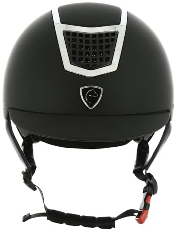 Ekkia EQUITHÈME Airy - Casco de equitación, color plateado y negro