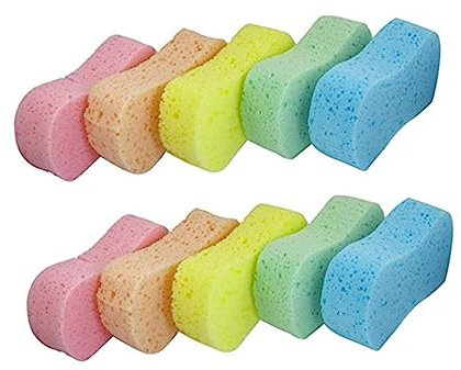 BUGUUYO 10stücke Knochendesign Waschschwamm Für Auto Hochdichte Und Poröse Autowaschschwämme Extrem Saugfähig Und Haltbar Zum Waschen Und Polieren Von Autos Und Haushaltsgegenständen