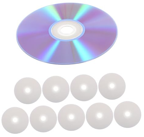 SUPVOX 10pezzi Dischi Cd-rw Vuoti per Masterizzazione Musica su Computer Supporti di Registrazione Audio e Backup Dati Dischi Ottici Scrivibili una Sola Volta per Archiviazione