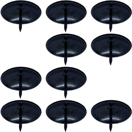 Lot de 10 clous décoratifs en métal antique pour porte - Clou décoratif - Grandes clous ronds en fer