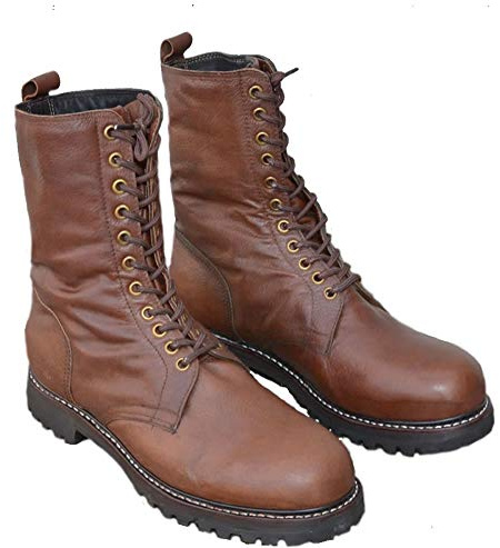Noble House Botas de Paracaidista Monte Cassino en Cuero de Toro Paraguayo Marrón (41 EU)