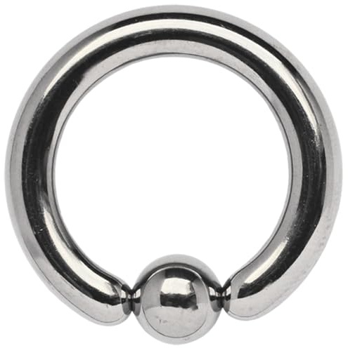 Modern Nature Piercingschmuck Íntimo Joya Titanio Anillo Piercing Bcr en 6,0 X 16mm con 8mm Bola Fijación