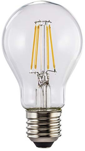Hama E27 Wi-Fi LED-Lampe, Filament, 7W (ohne Hub, dimmbar, Alexa/Google Home/App, 2,4GHz, 2700K, warmweiß, Retro Glühbirne) Echo/Echo Dot/Echo Spot/Echo Plus/Echo Show kompatibel, 176555