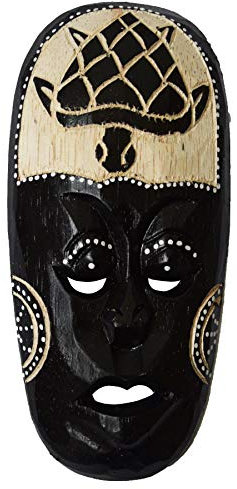 Simandra Maschera africana in legno – dipinta – piccola versione 1 colore V2