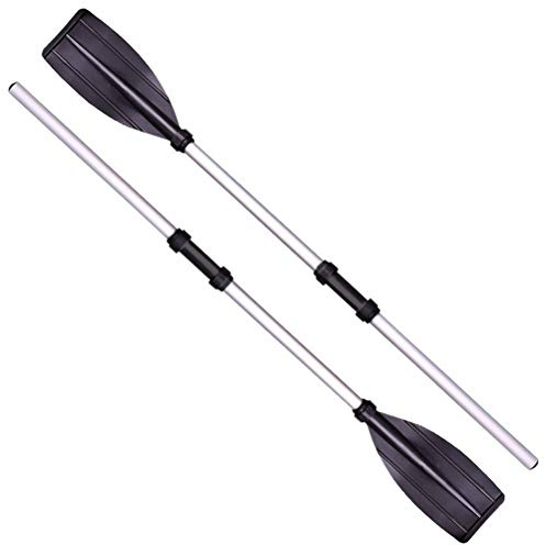 Stecto 2 Stück 126 cm Kanu-Paddel abnehmbar Kajak Ramen aus Aluminiumlegierung, Länge verstellbar, leichtes Profi-Paddel Kanufahrboot