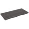 vidaXL Tablero de Mesa, Superficie de Escritorio, Tablero Repuesto de Mesa, Tablero de Estantería Comedor, Madera Maciza Roble Tratada Gris Oscuro