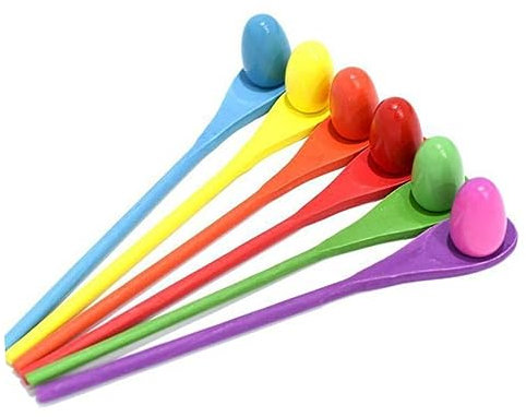 HONITANO Egg and Spoon Relay Race Game for Boys and Girls Sensory Integration Training Tool Outdoor Playing Activity Balance Stick Toy for Boys and Girls Outdoor Play Equipment and Sensory