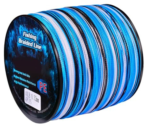 Lignes de pêche tressées, fil de pêche à longue portée, fil de pêche portable, lignes colorées pour étang, mer, lac