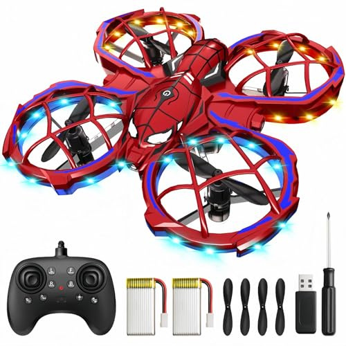 Drone Mini per Bambini, Drone Telecomandato per Principianti con Evitamento Ostacoli, Giocattolo per Bambini 14+ Anni, 3 Velocità, 360°, Volo Stazionario Automatico - Regalo Compleanno o Natale