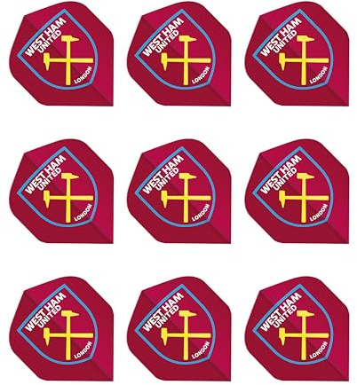RÖD DRAGON FOCO officiellt licensierade West Ham fotbollsklubb dart-flyg