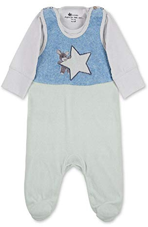 Sterntaler Baby pojkar sparkdräkt set Nicki Emmi sparkbyxor, Helltürkis, 50 cm