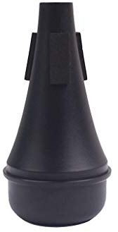 Alnicov Trompeten-Dämpfer, gerade, leichter Schalldämpfer, Musik, Schwarz