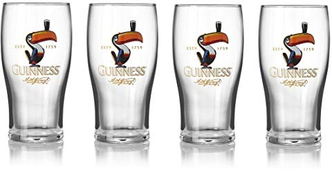 Guinness officiella varor Toucan 4-pack pintglas