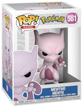 Funko POP! Games: Pokemon - Mewtwo - Collectable Vinyl Figure - Gift Idea - Official Merchandise - Toys for Kids & Adults - Video Games Fans - Model Figure for Collectors and Display