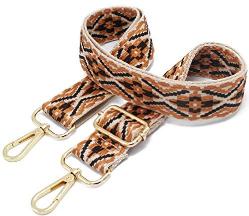 Bandoulière pour Sac a Main Sangle Sac Bandouliere Femmes Réglable Bricolage Sangles Bretelle Remplacement Bag Purse Strap E06 3.8cm/Gold