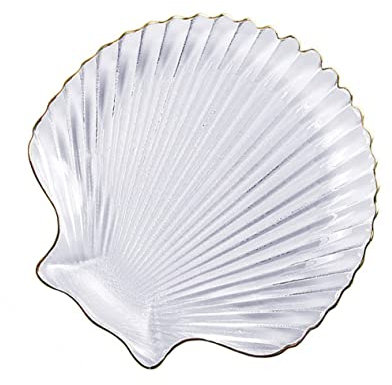 UPKOCH Assiette Pour Desserts Verre Contenant à Bijoux Assiette De Service Alimentaire Rangement Pour Boucles Oreilles Et Colliers