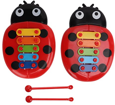 Xylophone coloré pour Enfants, Instrument de Musique Coccinelle Sept étoiles, Jouet pour Enfants en Toute sécurité,Fournitures de baseball, softball et hockey