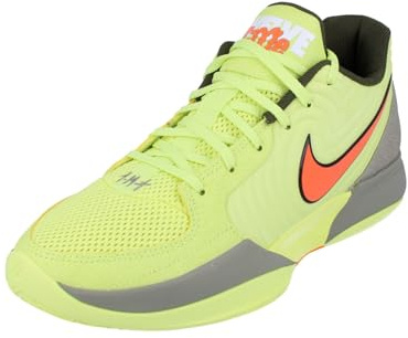 Nike Ja 2 Basketballschuhe (FD7328-701, Light Lemon Twist/Light Army/Cargo Khaki/Total Orange), Light Lemon Twist Total Orange 701, 43 EU
