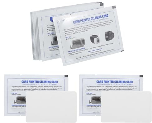 Beaupretty 12 Piezas Tarjetas de Limpieza para Máquinas Pos Limpieza Profunda para Lectores de Tarjetas Contadoras de Billetes y Impresoras Compatibles con Cajas Registradoras y Detectores de