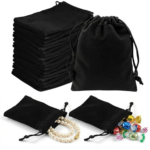 20PCS Bolsitas de Tela Pequeñas, 10×12cm Bolsas Tela Pequeñas de Terciopelo