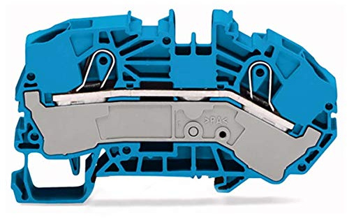 10 Stück Wago Verteiler Einspeisereihenklemme blau 0,5-16 qmm