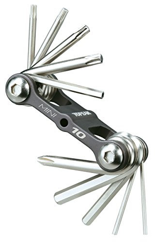 Topeak Mini 10 Multitool, Black/Silver, 6.6 x 3.3 x 2.1 cm